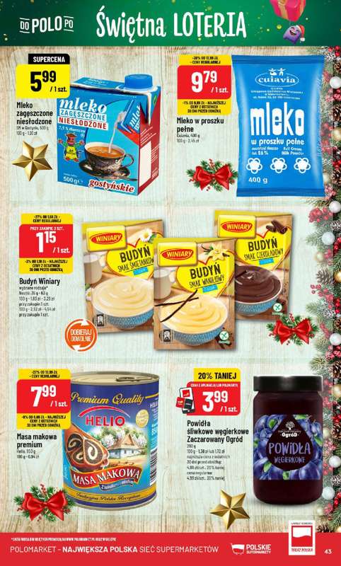 POLOmarket - gazetka promocyjna Gazetka od środy 17.12 do wtorku 23.12 - strona 43