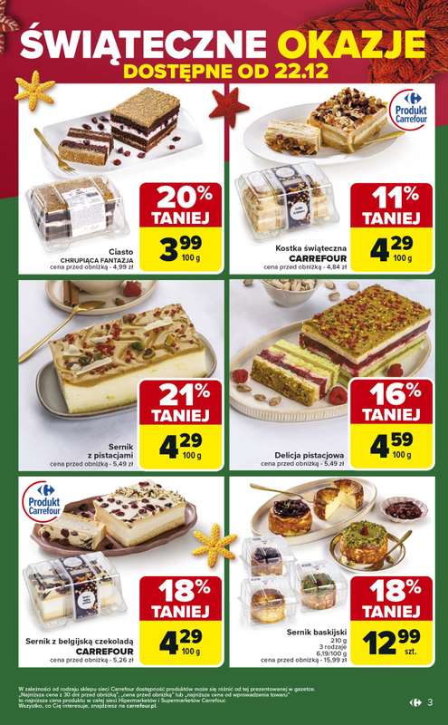 Carrefour Market - gazetka promocyjna Gazetka Świąteczne okazje od niedzieli! od niedzieli 21.12 do wtorku 23.12 - strona 3