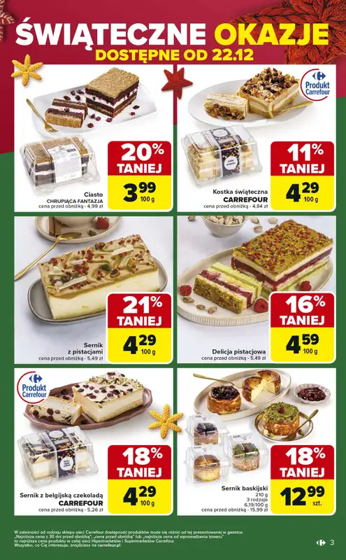 Carrefour Market - gazetka promocyjna Gazetka Świąteczne okazje od niedzieli!   - strona 3