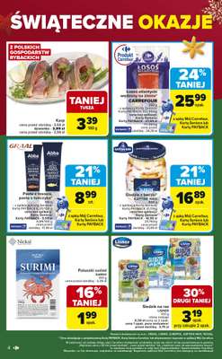 Carrefour Market - gazetka promocyjna Gazetka Świąteczne okazje od niedzieli! od niedzieli 21.12 do wtorku 23.12 - strona 4