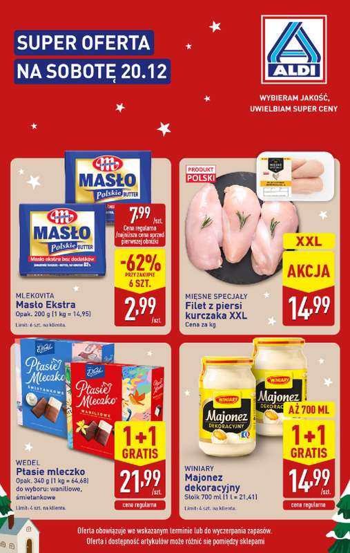 Aldi - gazetka promocyjna Super oferta na sobotę 20.12! od soboty 20.12 do soboty 20.12