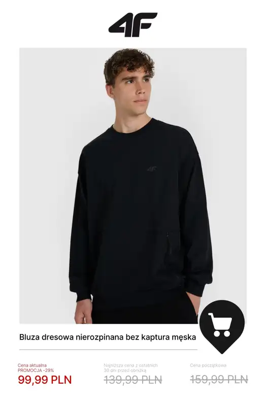 4F - gazetka promocyjna Wyprzedaż do -50%: okazje do 100 zł! od piątku 19.12 do środy 31.12 - strona 13