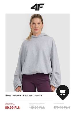 Bluza dresowa z kapturem damska