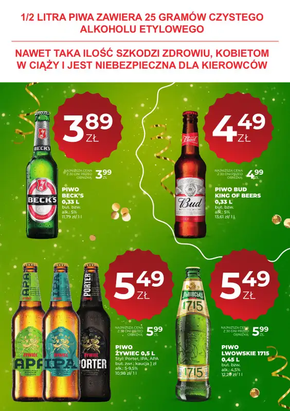 Duży Ben - gazetka promocyjna Gazetka piwna od środy 17.12 do środy 07.01 - strona 5