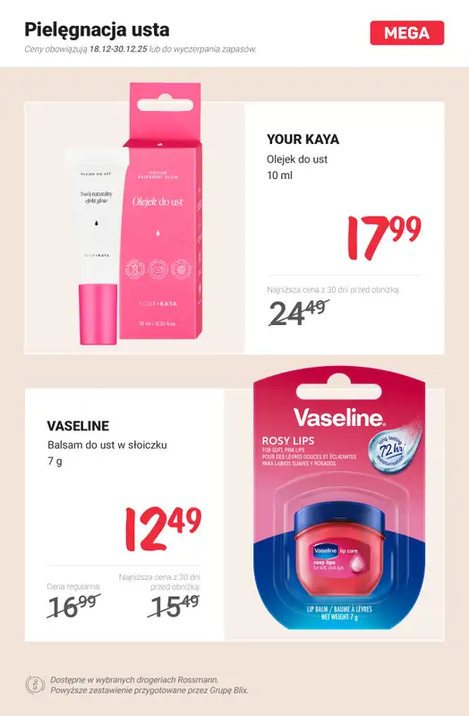 Rossmann - gazetka promocyjna Zimowa pielęgnacja w MEGA cenach! od poniedziałku 22.12 do wtorku 30.12 - strona 7