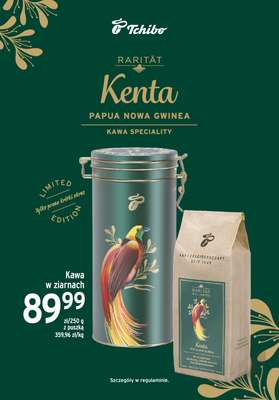 Tchibo - gazetka promocyjna Kenta - nowa limitowana kawa Rarität prosto z Papui-Nowej Gwinei od piątku 19.12 do środy 31.12