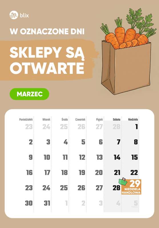 Niedziele handlowe - gazetka promocyjna Niedziele handlowe 2026 od czwartku 01.01 do czwartku 31.12 - strona 3