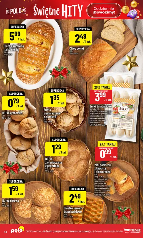POLOmarket - gazetka promocyjna Gazetka od środy 17.12 do wtorku 23.12 - strona 44