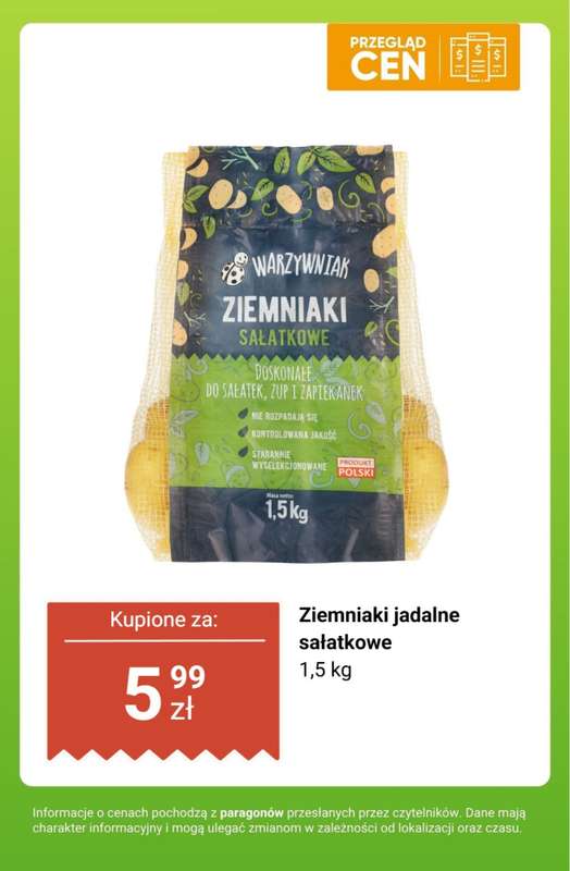 Biedronka - gazetka promocyjna Owoce i warzywa - przegląd cen od niedzieli 21.12 do wtorku 23.12 - strona 3