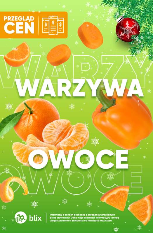 Biedronka - gazetka promocyjna Owoce i warzywa - przegląd cen od niedzieli 21.12 do wtorku 23.12