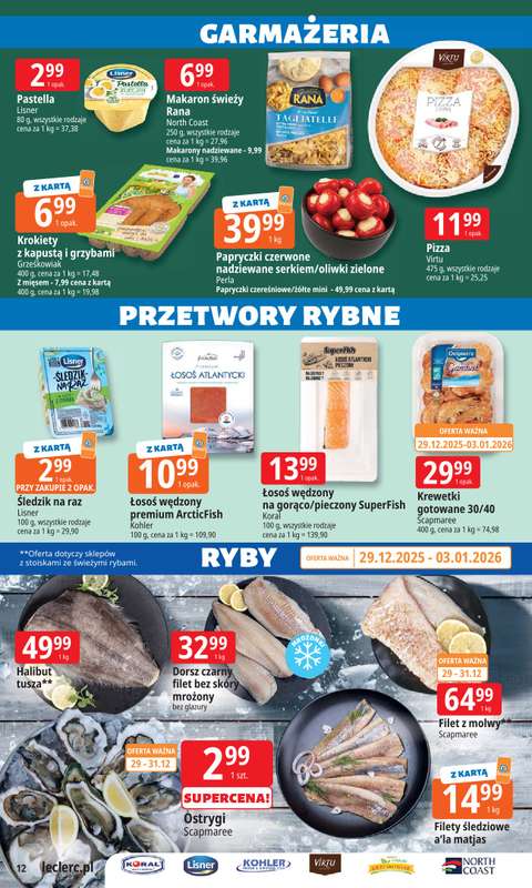 Leclerc - gazetka promocyjna Oferta E.Leclerc | Wybór w dobrej cenie od poniedziałku 29.12 do soboty 10.01 - strona 12