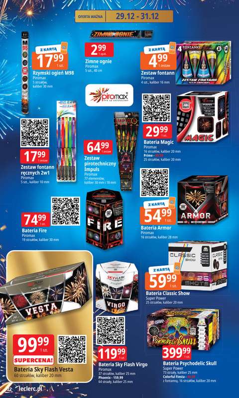Leclerc - gazetka promocyjna Oferta E.Leclerc | Wybór w dobrej cenie od poniedziałku 29.12 do soboty 10.01 - strona 22