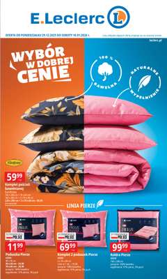 Leclerc - gazetka promocyjna Oferta E.Leclerc | Wybór w dobrej cenie od poniedziałku 29.12 do soboty 10.01