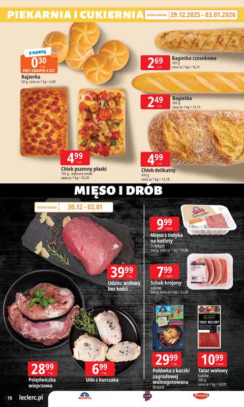 Leclerc - gazetka promocyjna Oferta E.Leclerc | Wybór w dobrej cenie od poniedziałku 29.12 do soboty 10.01 - strona 10