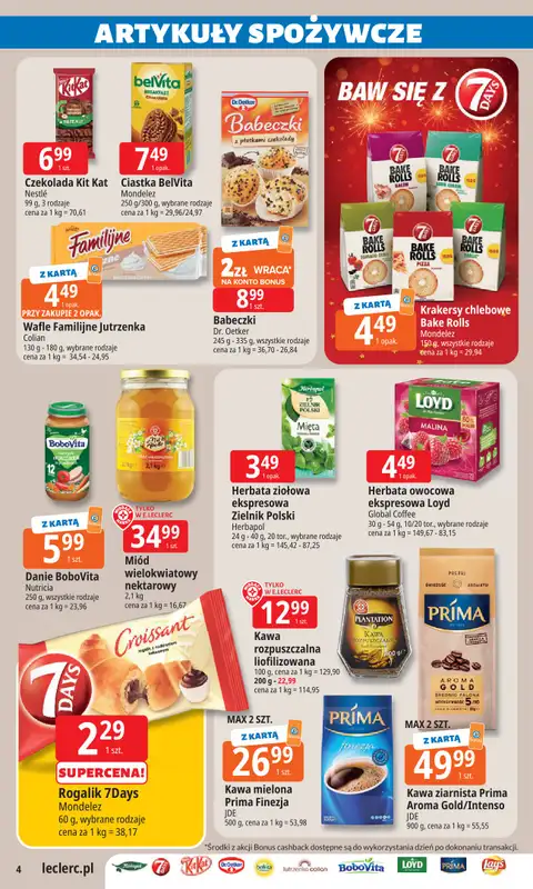 Leclerc - gazetka promocyjna Oferta E.Leclerc | Wybór w dobrej cenie od poniedziałku 29.12 do soboty 10.01 - strona 4