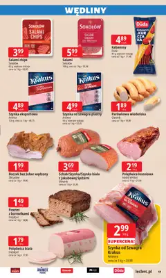 Leclerc - gazetka promocyjna Oferta E.Leclerc | Wybór w dobrej cenie od poniedziałku 29.12 do soboty 10.01 - strona 11