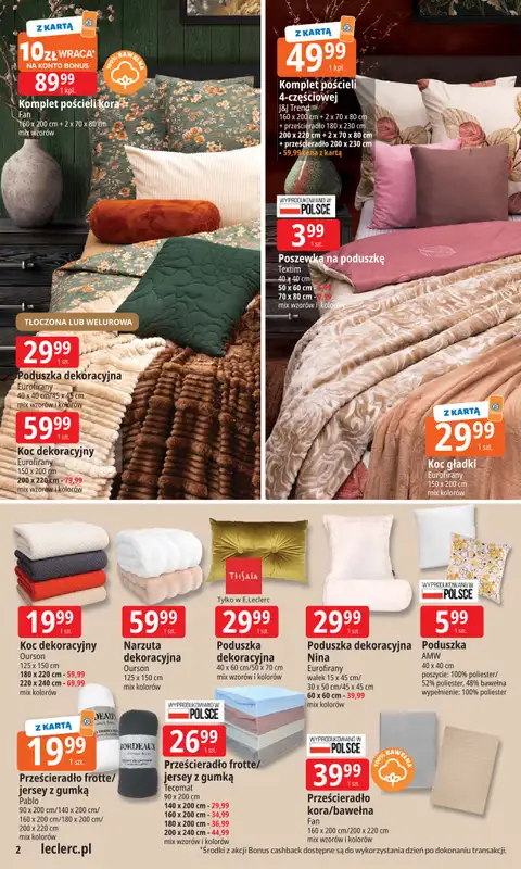 Leclerc - gazetka promocyjna Oferta E.Leclerc | Wybór w dobrej cenie od poniedziałku 29.12 do soboty 10.01 - strona 2