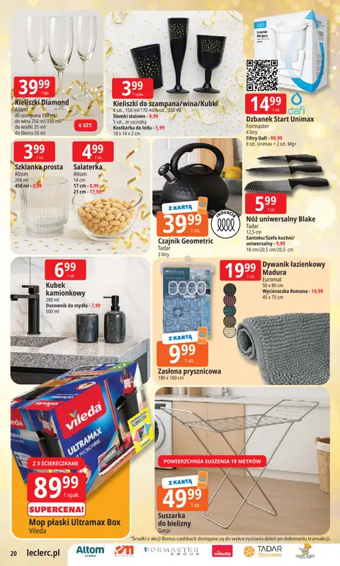 Leclerc - gazetka promocyjna Oferta E.Leclerc | Wybór w dobrej cenie od poniedziałku 29.12 do soboty 10.01 - strona 20