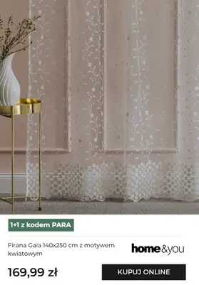 home&you - gazetka promocyjna Zasłony i firanki 1+1 GRATIS! od piątku 19.12 do czwartku 08.01 - strona 7