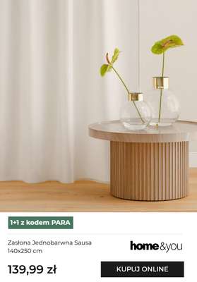 Zasłona Jednobarwna Sausa 140x250 cm