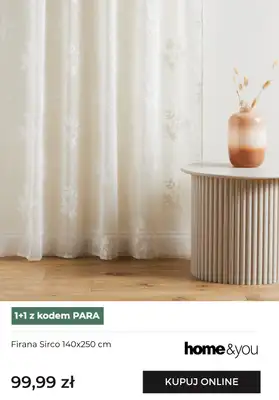home&you - gazetka promocyjna Zasłony i firanki 1+1 GRATIS! od piątku 19.12 do czwartku 08.01 - strona 11