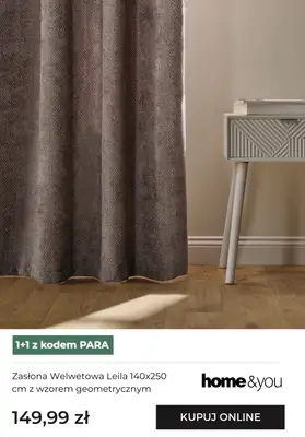 home&you - gazetka promocyjna Zasłony i firanki 1+1 GRATIS! od piątku 19.12 do czwartku 08.01 - strona 10