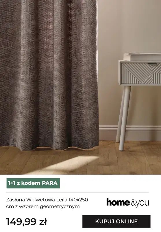 home&you - gazetka promocyjna Zasłony i firanki 1+1 GRATIS! od piątku 19.12 do czwartku 08.01 - strona 10