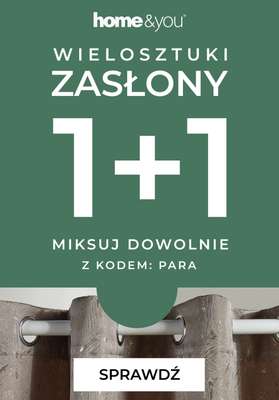 home&you - gazetka promocyjna Zasłony i firanki 1+1 GRATIS! od piątku 19.12 do czwartku 08.01