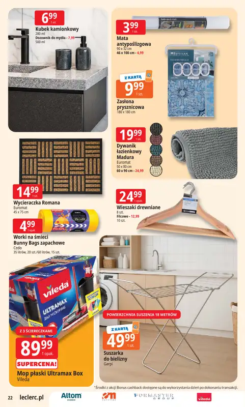 Leclerc - gazetka promocyjna Oferta E.Leclerc | Wybór w dobrej cenie od poniedziałku 29.12 do soboty 10.01 - strona 22