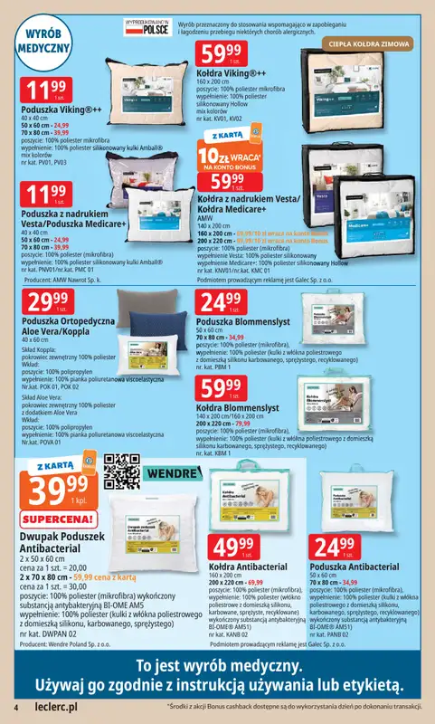 Leclerc - gazetka promocyjna Oferta E.Leclerc | Wybór w dobrej cenie od poniedziałku 29.12 do soboty 10.01 - strona 4