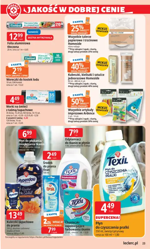 Leclerc - gazetka promocyjna Oferta E.Leclerc | Wybór w dobrej cenie od poniedziałku 29.12 do soboty 10.01 - strona 23