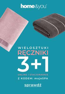home&you - gazetka promocyjna Ręczniki 3+1 GRATIS! od piątku 19.12 do czwartku 08.01