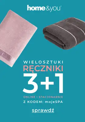home&you - gazetka promocyjna Ręczniki 3+1 GRATIS! od piątku 19.12 do czwartku 08.01