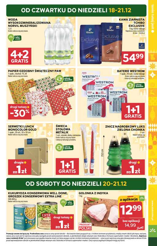 Stokrotka - gazetka promocyjna Gazetka Supermarket od czwartku 18.12 do niedzieli 21.12 - strona 7
