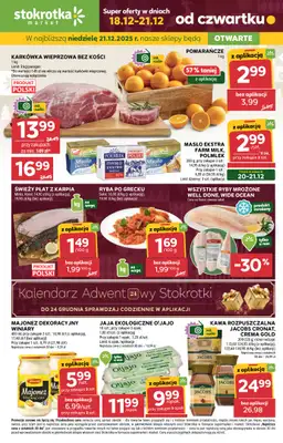 Stokrotka - gazetka promocyjna Gazetka Market od czwartku 18.12 do niedzieli 21.12