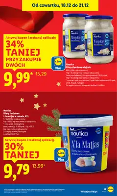 Lidl - gazetka promocyjna Oferta od czwartku od czwartku 18.12 do niedzieli 21.12 - strona 15