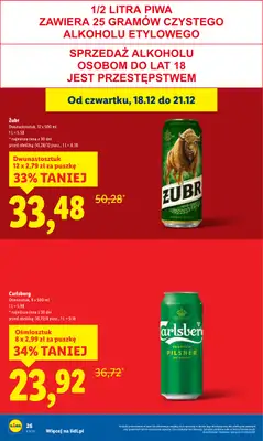 Lidl - gazetka promocyjna Oferta od czwartku od czwartku 18.12 do niedzieli 21.12 - strona 28