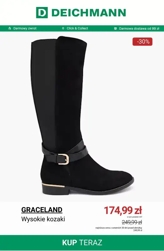 Deichmann - gazetka promocyjna Do -50% na kozaki od soboty 20.12  - strona 5