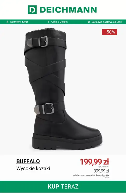 Deichmann - gazetka promocyjna Do -50% na kozaki od soboty 20.12  - strona 6