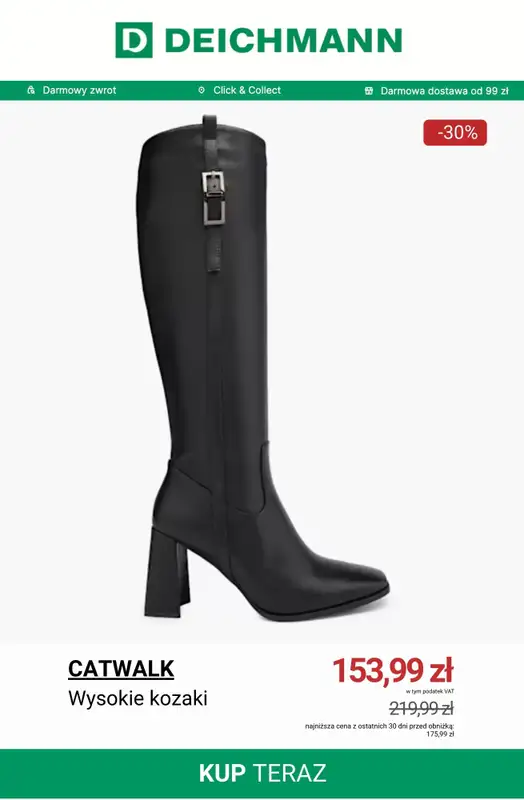 Deichmann - gazetka promocyjna Do -50% na kozaki od soboty 20.12  - strona 4