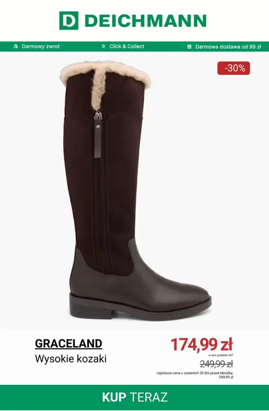 Deichmann - gazetka promocyjna Do -50% na kozaki od soboty 20.12  - strona 3