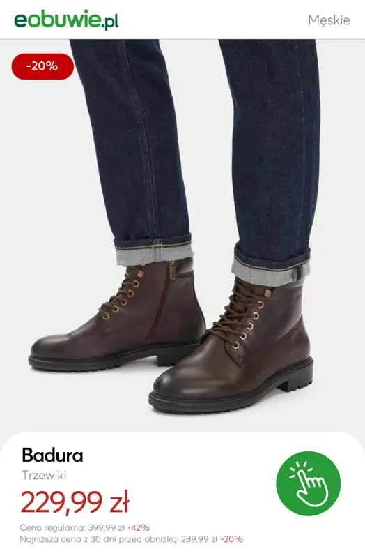 eobuwie.pl - gazetka promocyjna SALE – buty męskie od soboty 20.12 do piątku 02.01 - strona 5