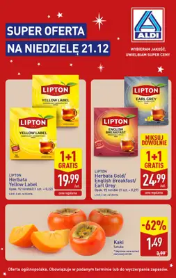 Aldi - gazetka promocyjna Super oferta na niedzielę 21.12! od niedzieli 21.12 do niedzieli 21.12