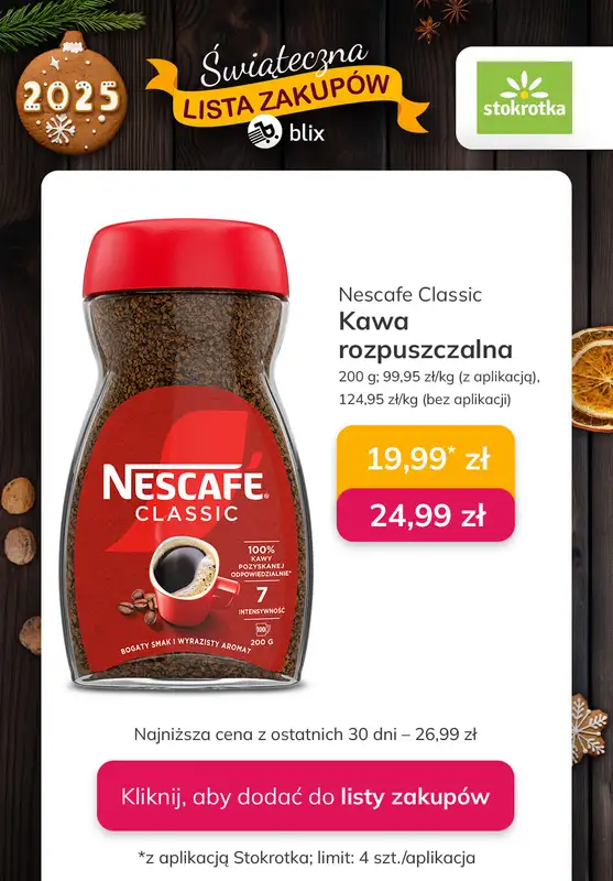 Stokrotka - gazetka promocyjna Świąteczna Lista Zakupów! od poniedziałku 22.12 do soboty 27.12 - strona 4