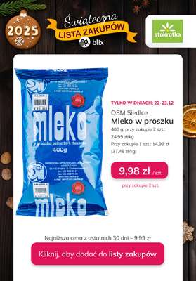 Stokrotka - gazetka promocyjna Świąteczna Lista Zakupów! od poniedziałku 22.12 do soboty 27.12 - strona 13