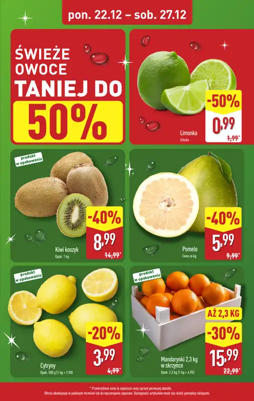 Aldi - gazetka promocyjna Świąteczne owoce i warzywa w super cenach Aldi!   - strona 2