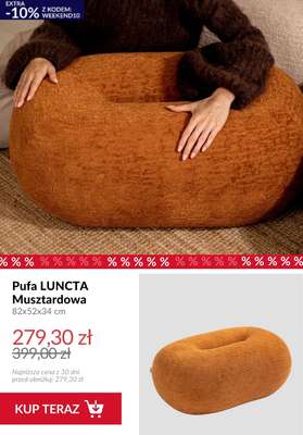 Pufa LUNCTA Musztardowa