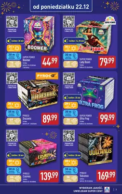 Aldi - gazetka promocyjna Szeroki wybór fajerwerków w super cenach Aldi! od poniedziałku 22.12 do soboty 27.12 - strona 3