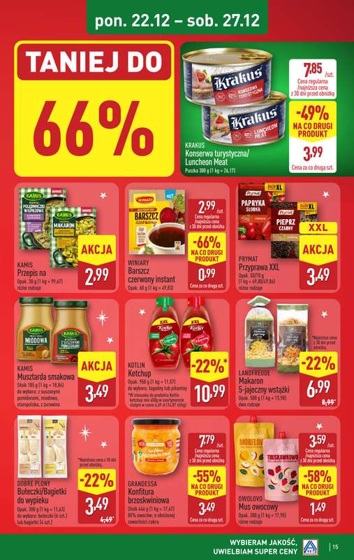 Aldi - gazetka promocyjna Pełny katalog! od poniedziałku 22.12 do soboty 27.12 - strona 15