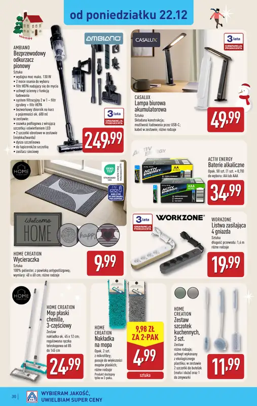 Aldi - gazetka promocyjna Pełny katalog! od poniedziałku 22.12 do soboty 27.12 - strona 30